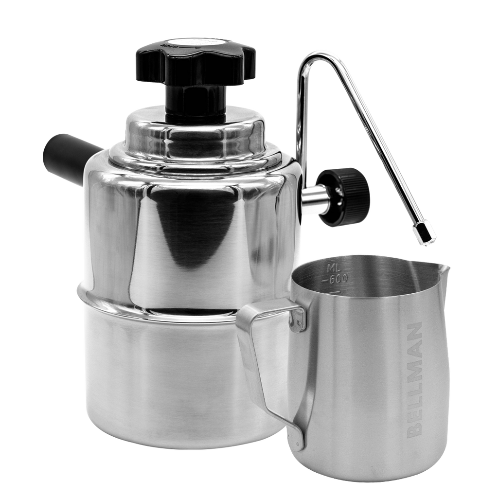 Bellman Stainless Steel Stovetop Espresso Maker - Coffee Beast